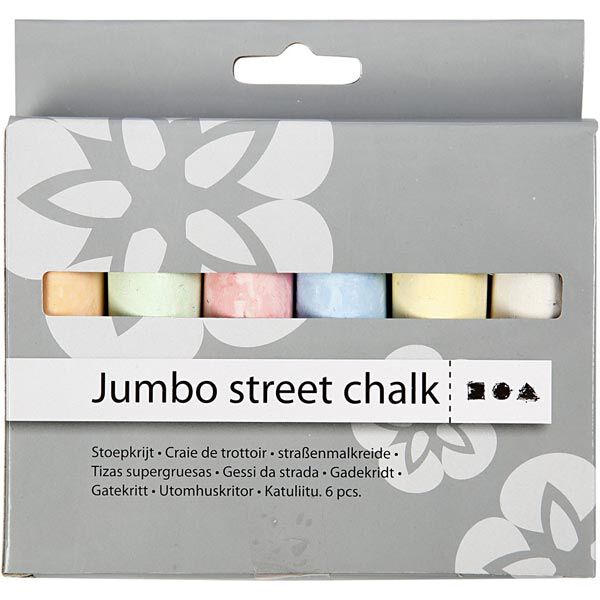 Jumbo straatkrijt [6 Stuk ],  image number 2