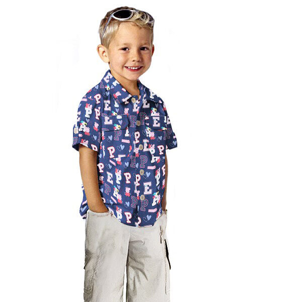 Cretonne Licentiestof Peppa Pig “Peppa” | ABC Ltd. – marineblauw, image number 6
