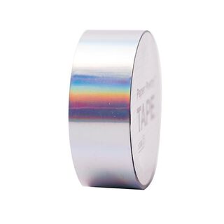 Holografische tape iriserend 1 | RICO DESIGN - zilver, 