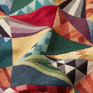 Decostof Gobelin Abstracte driehoeken – wit, 