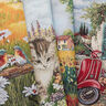 Decopaneel Gobelin Vespa – karmijnrood/lichtbeige,  thumbnail number 5