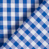 Katoenen stof Vichy ruit 1 cm – koningsblauw/wit,  thumbnail number 4