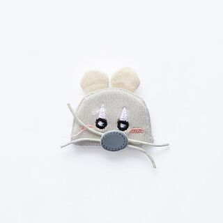 Applicatie muis [ 4 cm x 4,5 cm ] – grijs, 