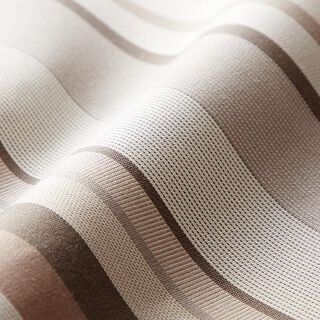 Outdoorstof Canvas Streep melange – donkerbeige, 