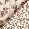 Mousseline Doorgestikte stof romantische bloemen – ecru/licht bessen,  thumbnail number 6