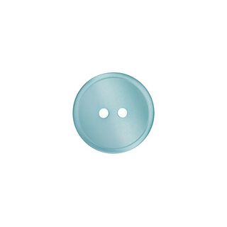 Polyester knoop 2-gats  – turkoois, 