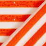 Fijngebreid Pailletten strepen – oranje/ecru,  thumbnail number 5