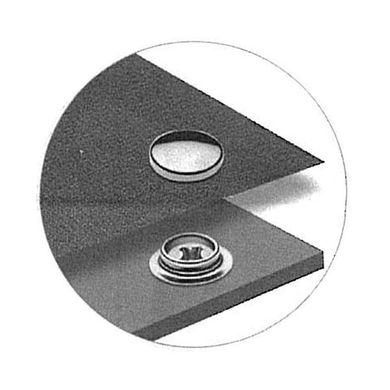 Drukknopen yacht en caravan [Ø 15 mm] - zilver metalen| Prym,  image number 4