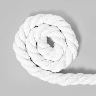 Katoenen koord [Ø 14 mm] 1 - wit, 