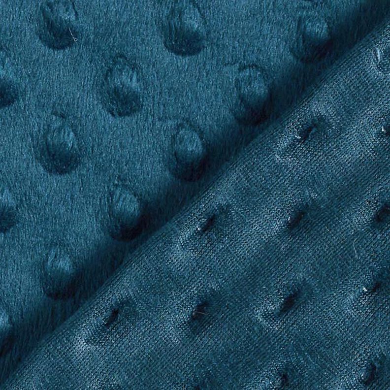 Gezellige fleece reliëfpunten – petroleum,  image number 4