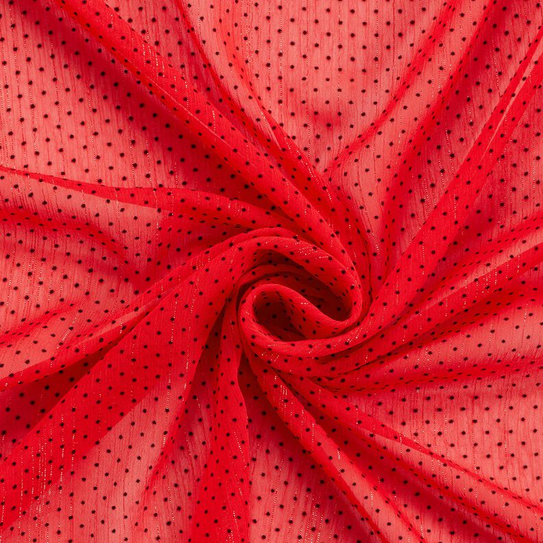 Chiffon glitterstrepen en stippen – rood, image number 3
