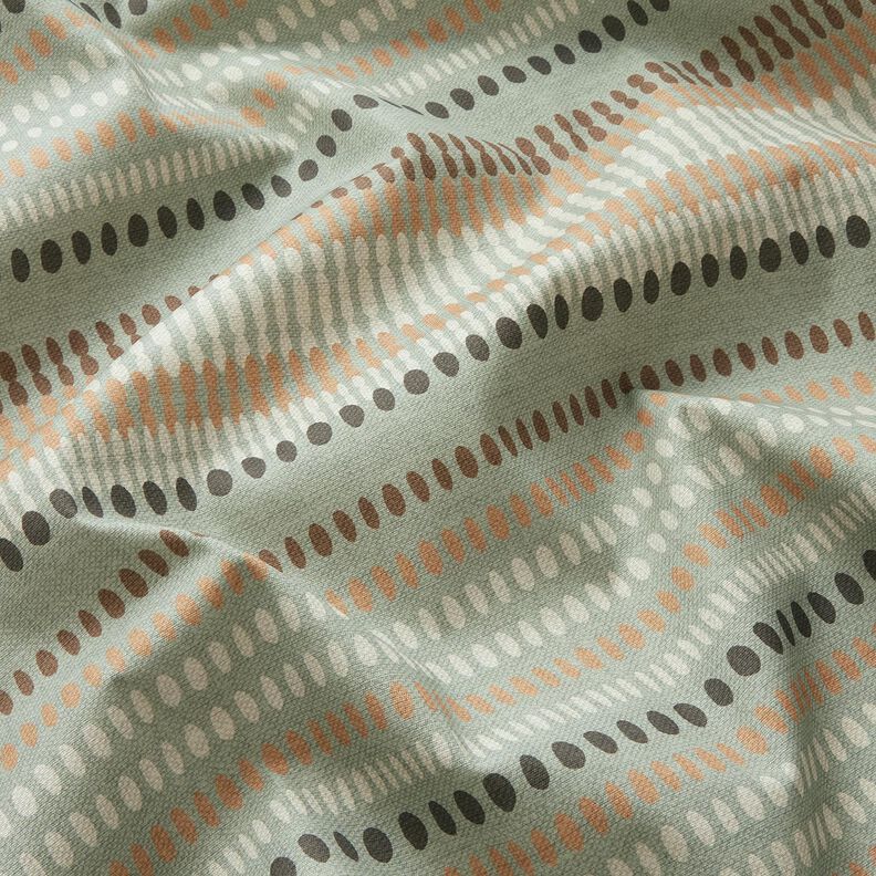 Outdoorstof Canvas Punten – eucalyptus/lichtbruin,  image number 2