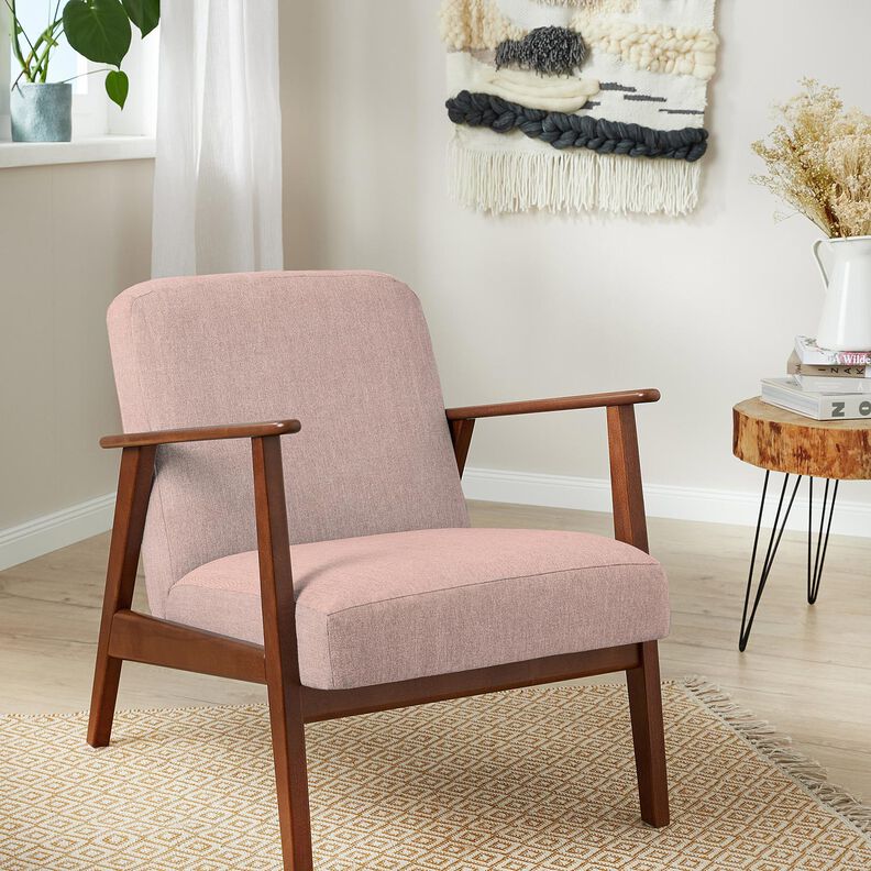 Bekledingsstof Chenille-stof – roos, image number 6