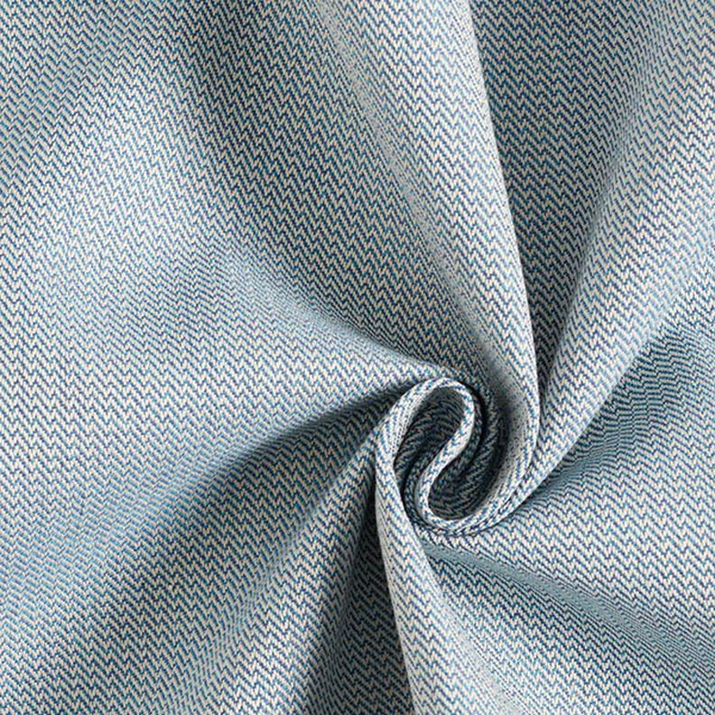 Outdoorstof jacquard Kleine zigzag – marineblauw,  image number 1