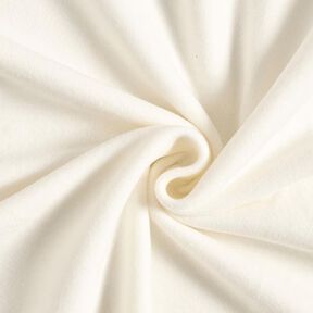 Katoenfleece Effen – ivoor, 