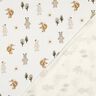 Katoenjersey Dieren in het bos Digitaal printen | Poppy Fabrics – ivoor/anemoon,  thumbnail number 4