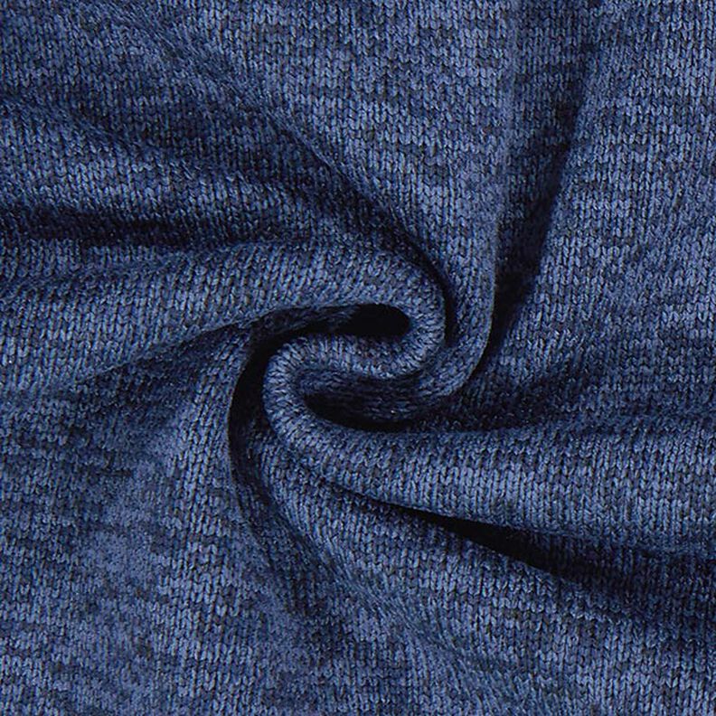 Fleece gebreid – marineblauw,  image number 2