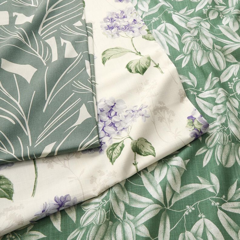 Decostof Panama elegante bladeren – riet/natuur,  image number 5