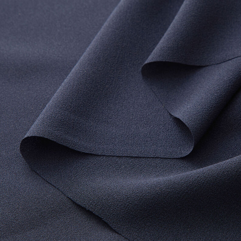 Crêpe Georgette – zwart blauw,  image number 4