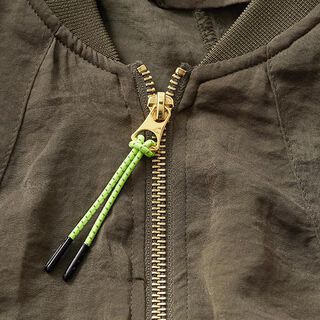 Reflex trekband voor ritssluitingen – neongeel/zilver, 