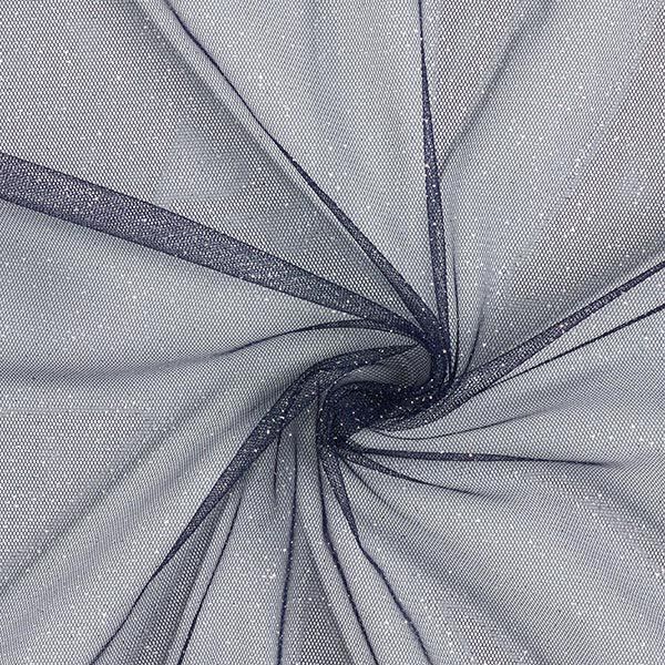 Glittertule royal – marineblauw/zilver, image number 1