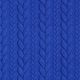 Jerseyjacquard cloqué kabelsteekpatroon – koningsblauw,  thumbnail number 1
