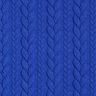 Jerseyjacquard cloqué kabelsteekpatroon – koningsblauw,  thumbnail number 1