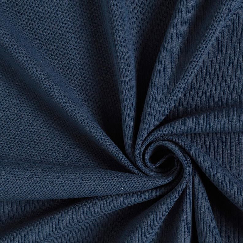 Ribjersey fijne 2-1-1-1 ribbels – nachtblauw,  image number 1
