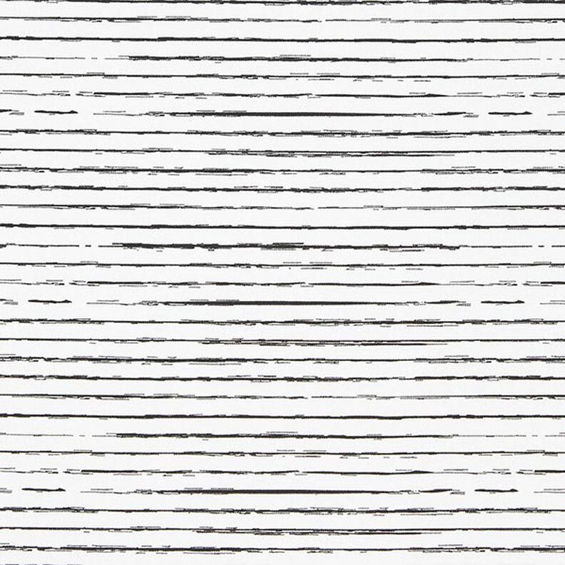 Katoenjersey Skribbel-strepen – ecru,  image number 1