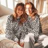 Sweatshirt geruwd Luipaardprint | Poppy Fabrics – creme/anemoon,  thumbnail number 5