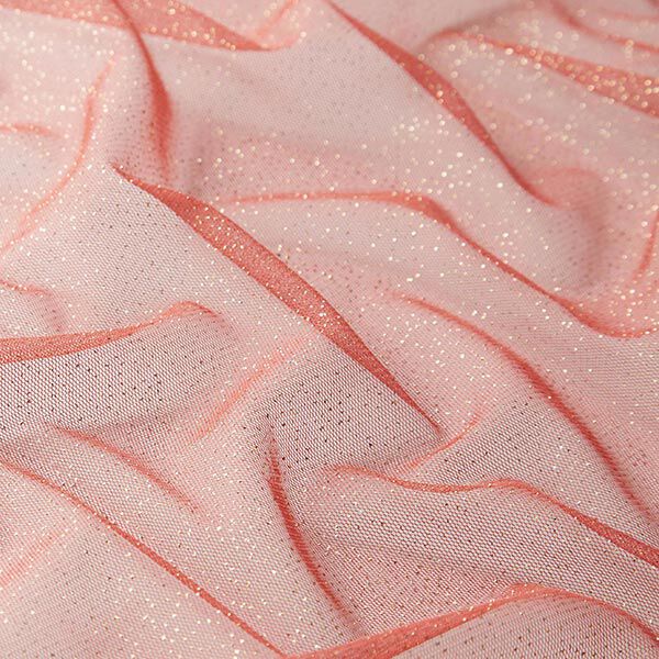 Glittertule royal – terracotta/goud, image number 3
