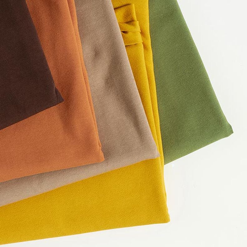 Katoenjersey medium effen – taupe,  image number 5