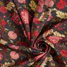 Viscosestof Paisley bloemen – anthraciet/vuurrood,  thumbnail number 3