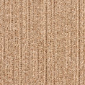 Breistof Ajour elegante glitterstrepen – lichtbruin, 