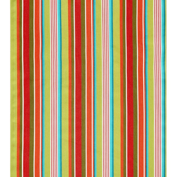 Outdoor Ligstoel stof Lengtestrepen, 44 cm – groen/rood, image number 1