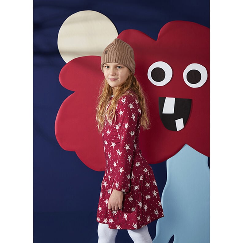 Katoenjersey medium effen – donkerbruin,  image number 9