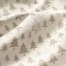Decostof Jacquard glinsterende dennenbomen – beige/zilver,  thumbnail number 2