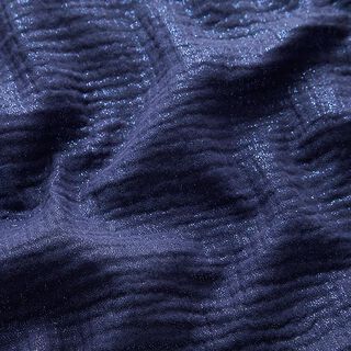 Mousseline/dubbel gehaakte stoffen Fijne glinsterende stippen| by Poppy – marineblauw, 