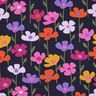 French Terry sommersweat bonte bloemen | Poppy Fabrics – marineblauw,  thumbnail number 1
