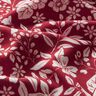 Viscosestof Bloemen en takken – karmijnrood/wit,  thumbnail number 2