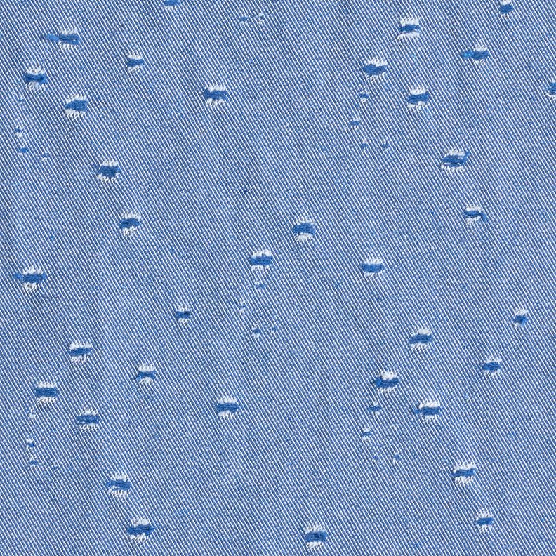 Denim katoen mix destroyed look – koningsblauw,  image number 4