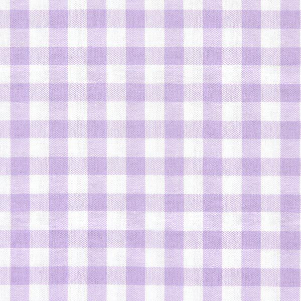 Katoenen stof Vichy - 1 cm – pastellila, image number 1