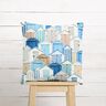 Outdoorstof Canvas Strandhuizen – blauw/wit,  thumbnail number 8