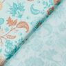 Viscose Voile Paisley bloemenrandontwerp – blauw,  thumbnail number 4