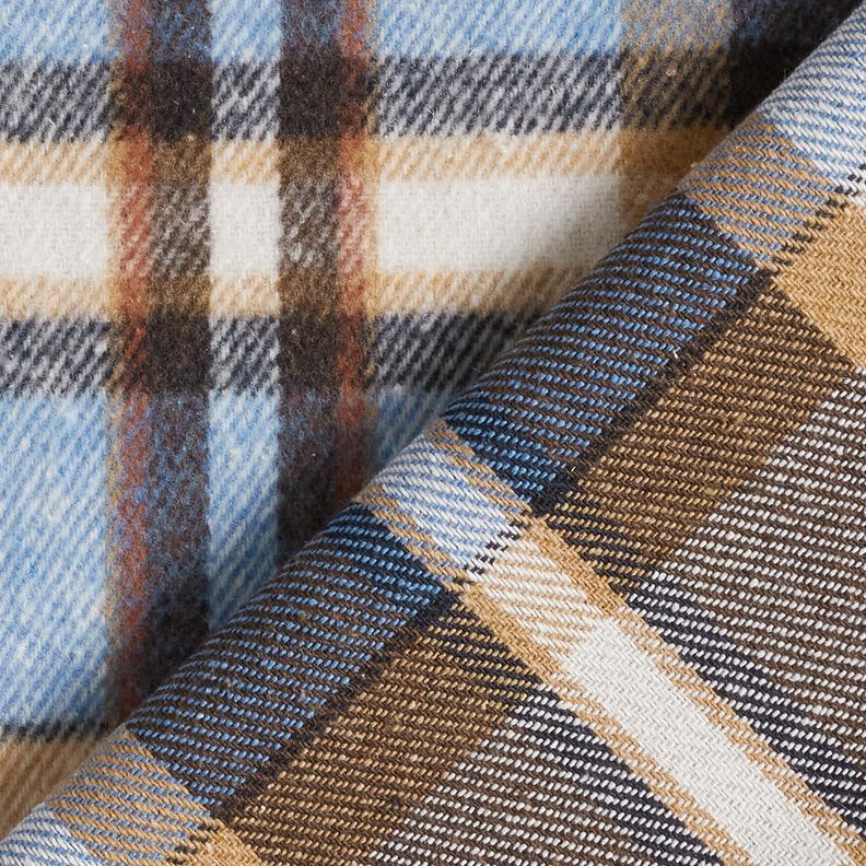 Mantelflanel geruit | Katia Fabrics – koningsblauw/zwartbruin,  image number 4