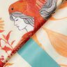 Satijnen paneel vogels en feeën | Katia Fabrics – aquablauw/creme,  thumbnail number 4