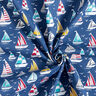 Katoenen stof Cretonne Zeiltrip – oceaanblauw/wit,  thumbnail number 3