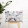 Decostof Half panama abstracte ringen – pastellila/blauw,  thumbnail number 7
