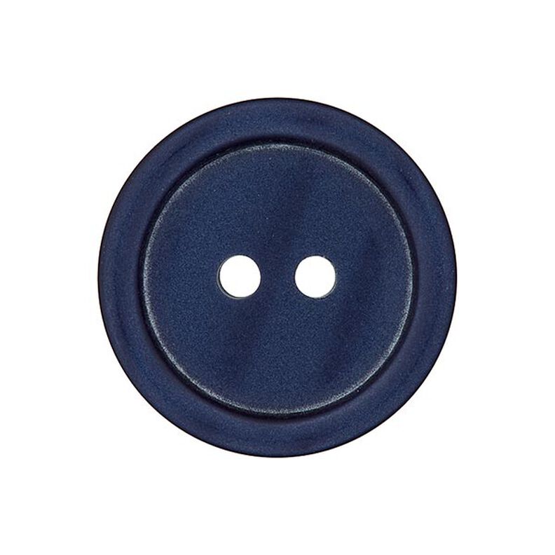Kunststof knoop 2-gats basic - marineblauw,  image number 1