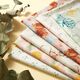 GOTS batist schelpenbloemen | Tula – ecru/lichtblauw,  thumbnail number 5